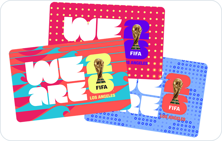 FIFA "We Are 26" TAP Cards (3-card bundle)