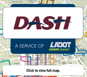 DASH logo and route map